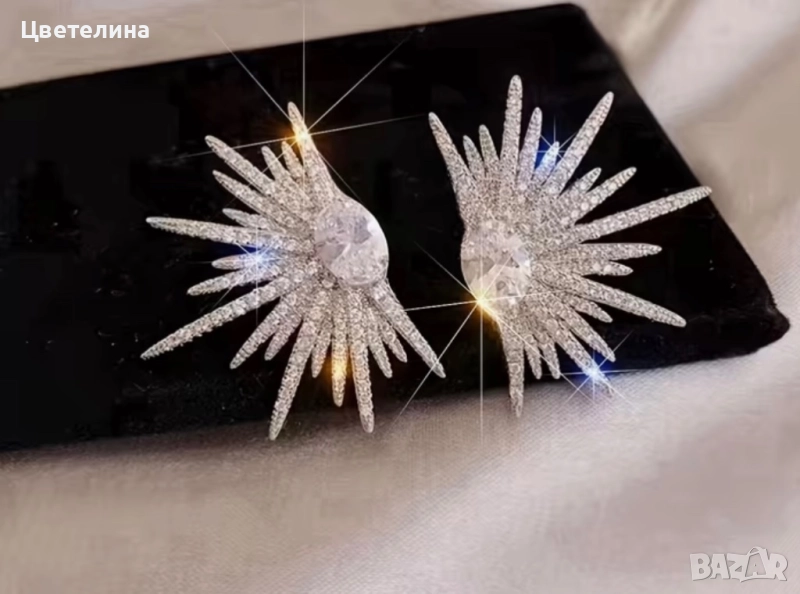 Елегантни обеци от стомана , снимка 1