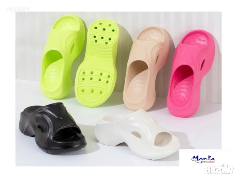 Дамски олекотени чехли на платформа, снимка 1