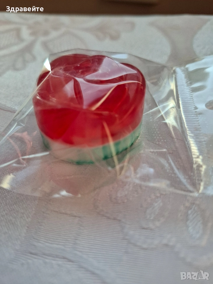 Глицеринови сапунчета розички с хипоалергенни етер масла, снимка 1