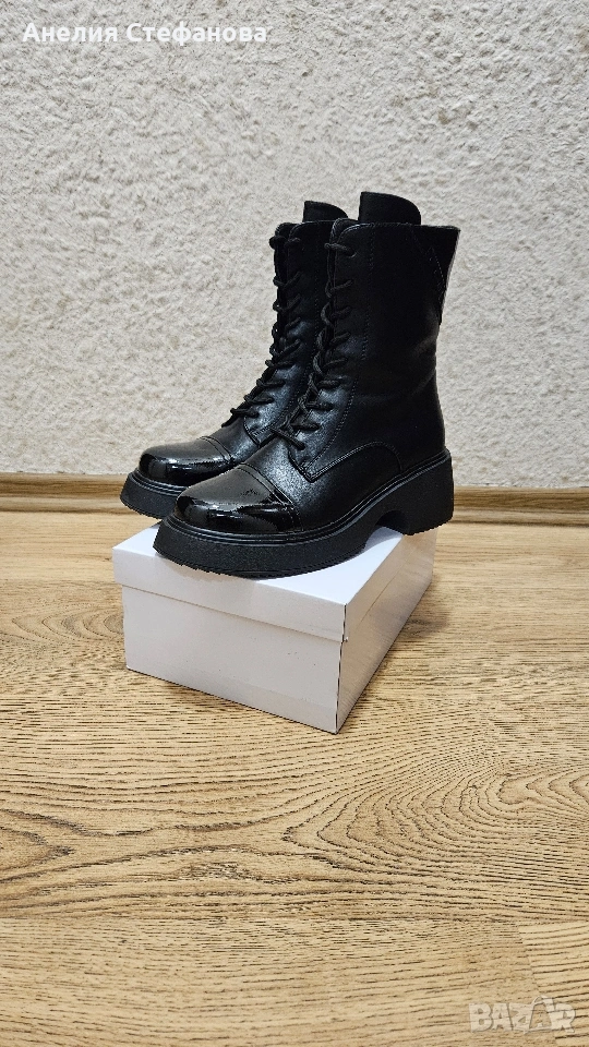 Дамски черни боти , снимка 1