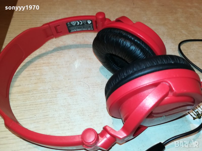 SONY PLAYSTATION RED HEADPHONES 0610210840, снимка 1