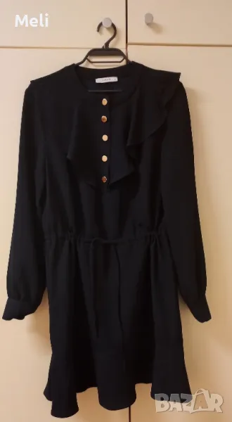 тъмно синя рокля размер с reserved, снимка 1
