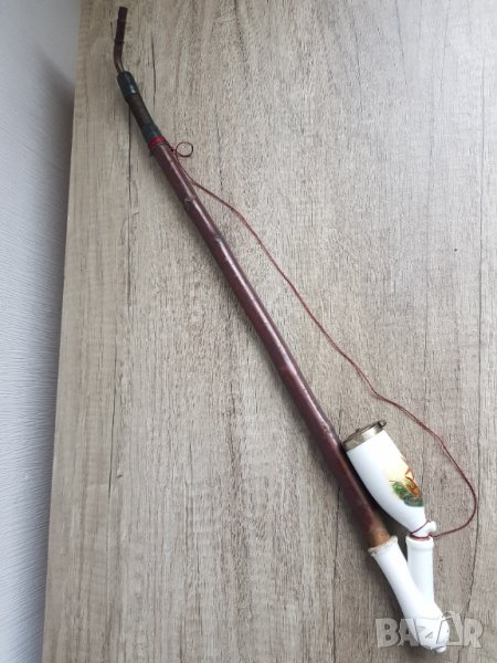 Стара голяма порцеланова лула, снимка 1