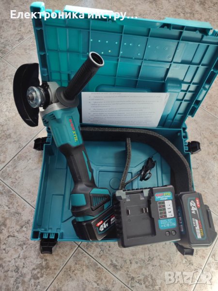 Нов акумулаторен ъглошлайф Werstil 125мм, снимка 1