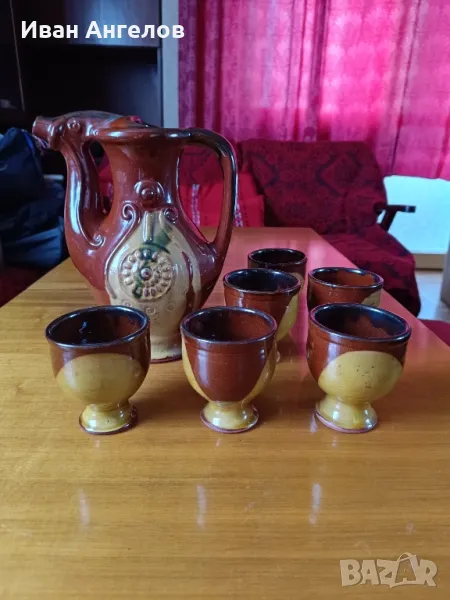 Нов керамичен сервиз за вино , снимка 1