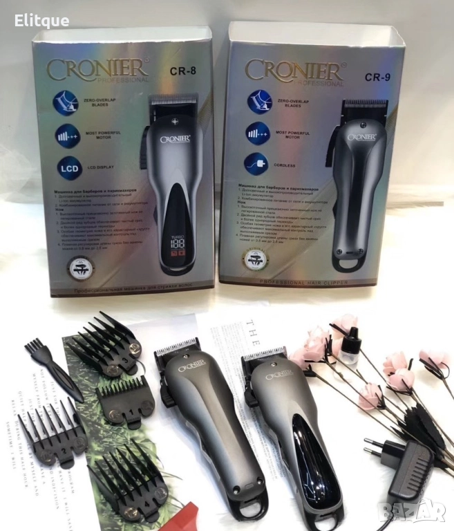 Машинка за подстригване CRONIER CR-8  с LCD дисплей с течен кристал SHAV21, снимка 1