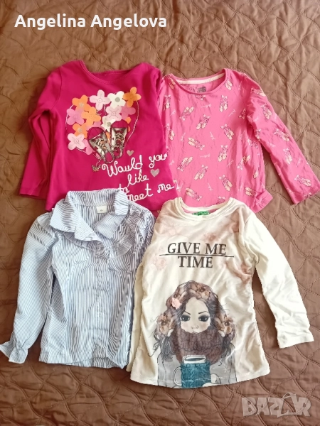 Лот блузки и риза 116 см, снимка 1