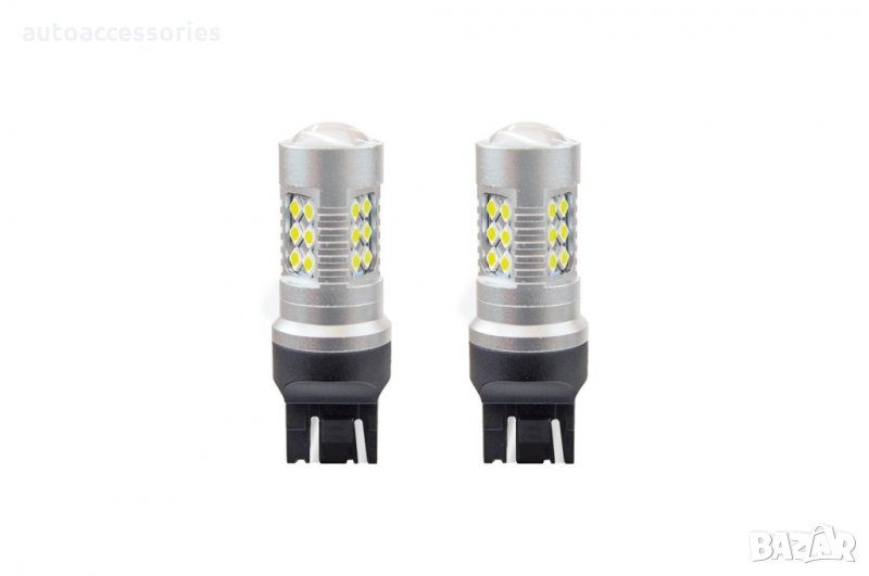 Крушки 1157 LED CANBUS 24SMD 3030 T20 7443 W21 / 5W Бял 12V / 24V, #1000052088, снимка 1