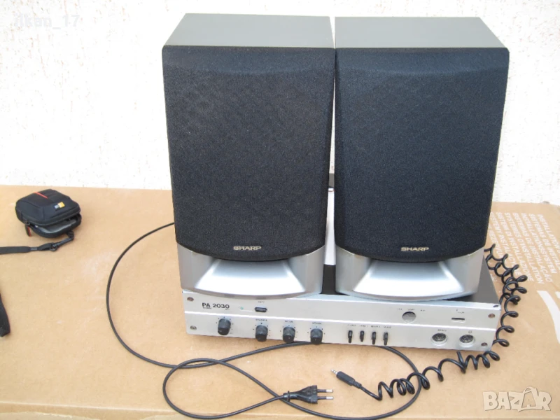 Усилвател PA2030 и SHARP Тонколони в добро състояние работят прекрасно , снимка 1