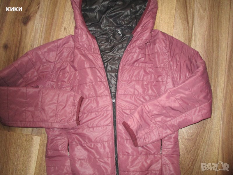 Дамско яке бордо, снимка 1