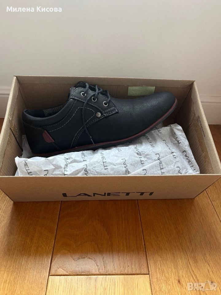 Нови мъжки кожени обувки 41, снимка 1