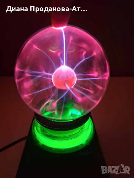 Плазмена топка-лампа с музикален ефект, снимка 1