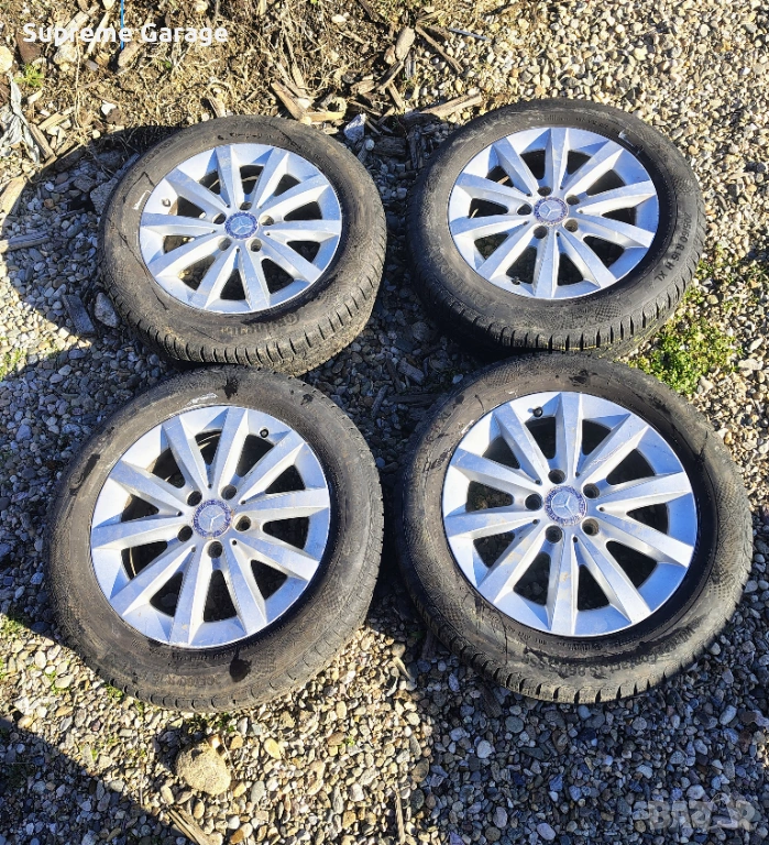 Джанти със зимни гуми 16-ки Мерцедес, снимка 1