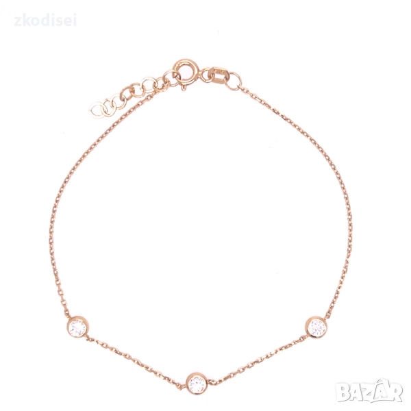 Златна дамска гривна 1,12гр. 19,0см. 14кр. проба:585 модел:33602-6, снимка 1