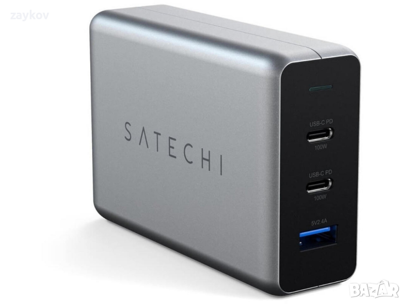 Satechi 100W USB-C PD Compact GaN Charger, снимка 1