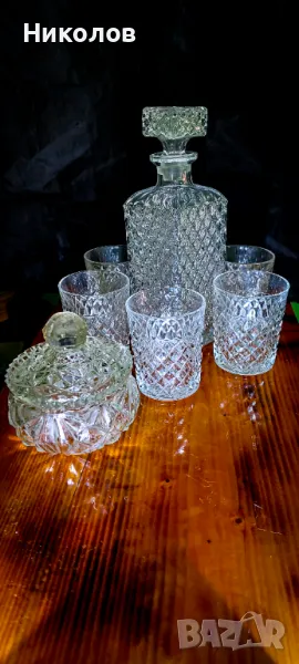 Комплект сервиз за уиски, снимка 1