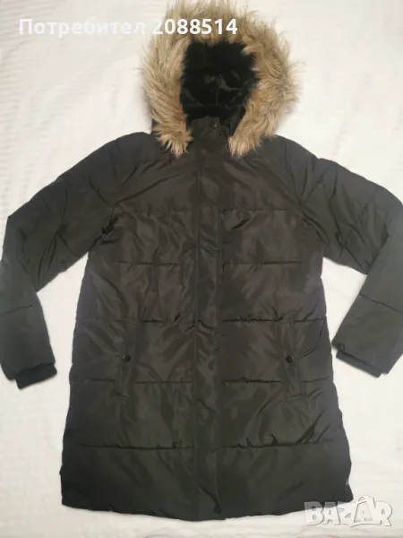 Топло черно зимно яке, снимка 1