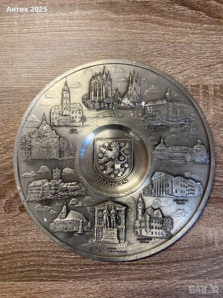 Винтидж декоративно пано за стена „Thüringen“ (Тюрингия), Германия, снимка 1