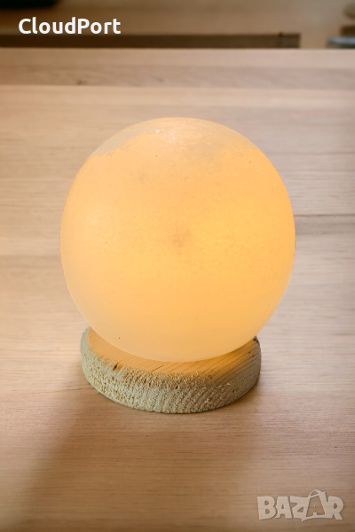 Лампа от естествена сол във формата на сфера, 1 кг, снимка 1