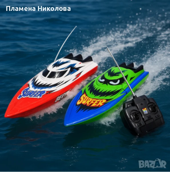 Детска високоскоростна  лодка с дистанционно управление, снимка 1