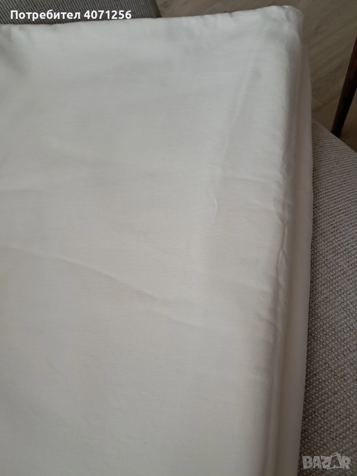 Бял памучен плат, снимка 1