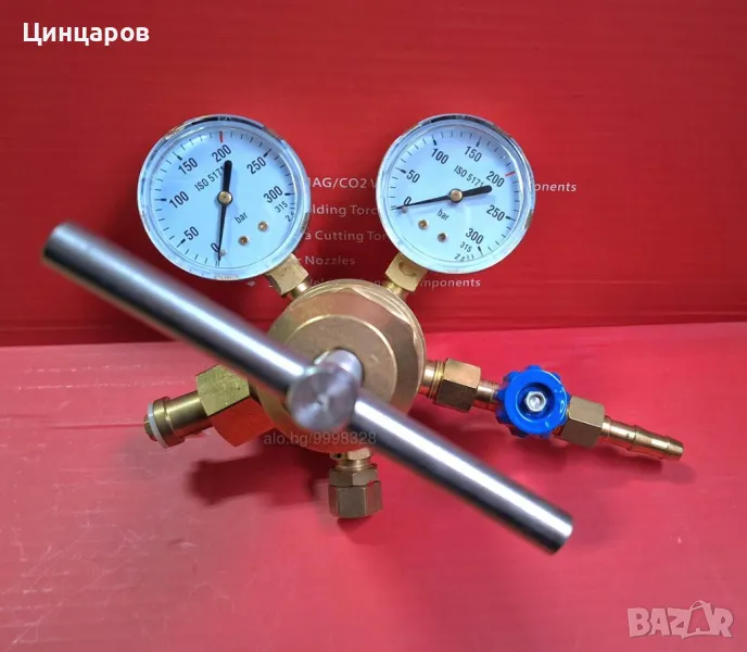 Азот Регулатор, редуцир-вентил Азот изход 100bar Nitrogen , снимка 1