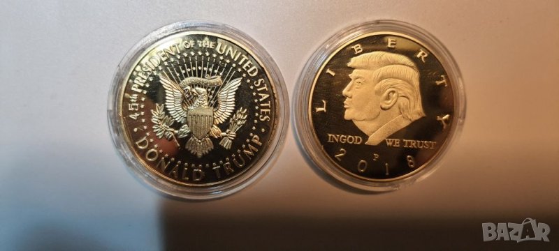 1 златен ТРЪМП ДОЛАР, снимка 1