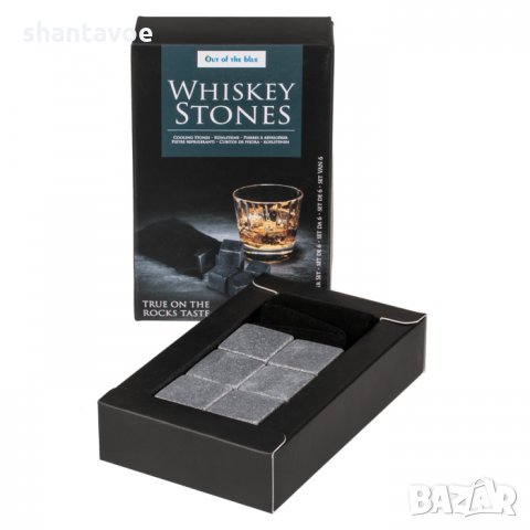 Каменни кубчета за уиски (Whisky rocks) - 6 бр в изискана торбичка, снимка 3 - Подаръци за мъже - 7363253