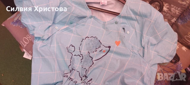 Продавам два броя нощници за родилки , снимка 4 - Нощници - 51376117