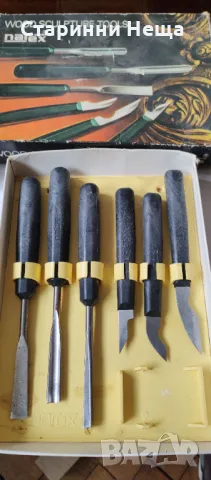 Ретро Винтидж комплект инструменти Narex стар инструмент дърворезба скулптура скулптури дърводелство, снимка 2 - Антикварни и старинни предмети - 48344385