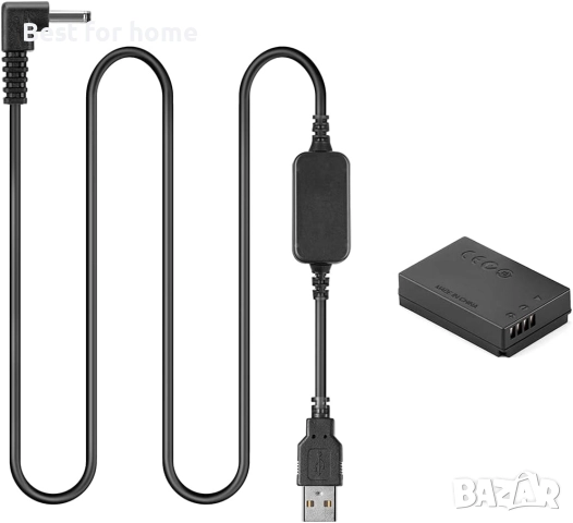 DR-E12 LP-E12 батерия + 5V-8.4V USB кабел за драйвери