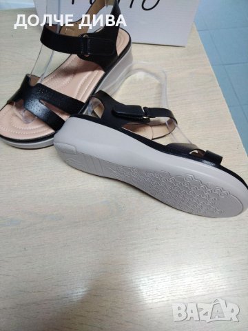 Намаление - Дамски сандали м. 20 черни, снимка 5 - Сандали - 41470748