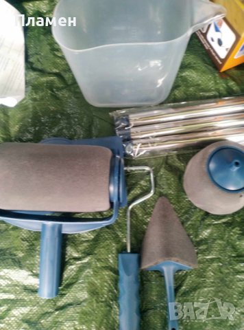 Комплект система от валяк с рерзервоар и аксесоари за боядисване 5 в 1, снимка 4 - Други инструменти - 41857735