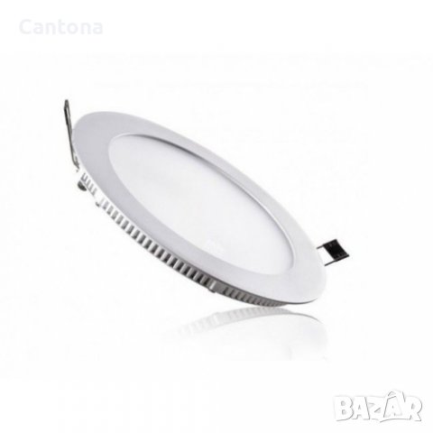 LED панел за вграждане - кръг, 16 W бяла светлина с LED драйвер
