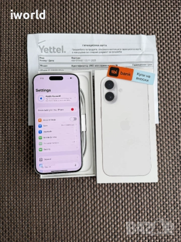 НОВ❗️36M ГАРАНЦИЯ❗️iPhone ❗️Лизинг от 30Е/мес ❗️256GB❗️ White бял, снимка 9 - Apple iPhone - 53383965