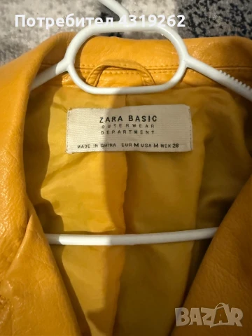 Кожено яке ZARA, снимка 2 - Якета - 50999251