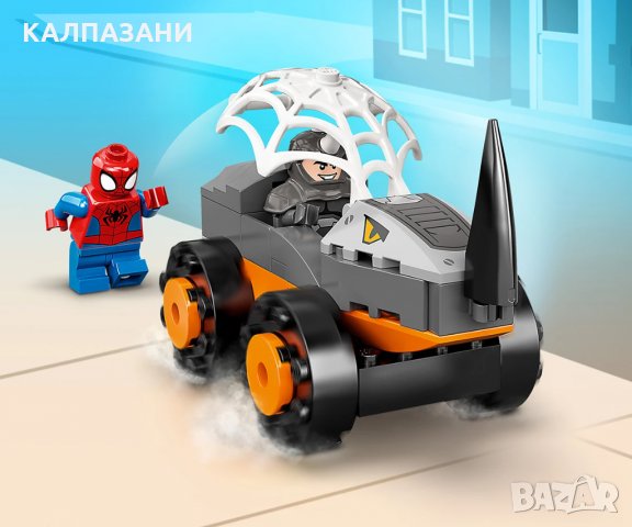 LEGO® Spidey 10782 - Хълк срещу Носорога – схватка с камиони, снимка 7 - Конструктори - 35798115