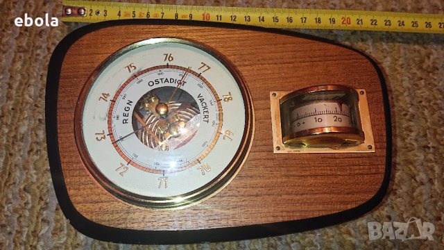 Барометър и термометър , снимка 12 - Антикварни и старинни предмети - 35871062