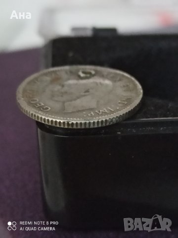 10 цента 1943 Канада Сребро

, снимка 2 - Нумизматика и бонистика - 41625995