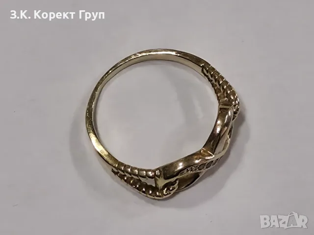 Дамски златен пръстен 14К 585 / 2,47 гр., снимка 3 - Пръстени - 55782608