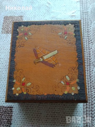 Дървена кутия за цигари , снимка 12 - Антикварни и старинни предмети - 40332657