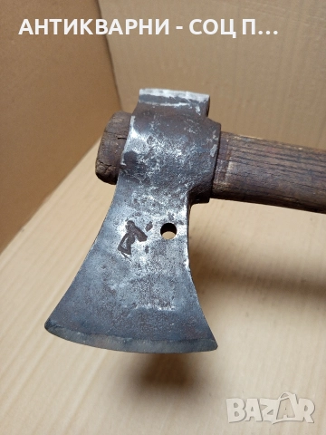 Стара Немска Брадва Със Дръжка Сап 1.700кг., снимка 5 - Антикварни и старинни предмети - 52697546
