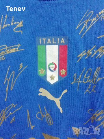 Italy World Cup 2006 Puma оригинална тениска с автографи Campioni 4 Del Mundo Италия , снимка 6 - Тениски - 41914040