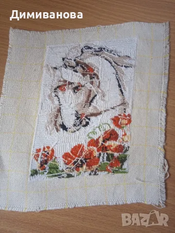 Готов Гоблен Бяло конче, снимка 4 - Гоблени - 48877945