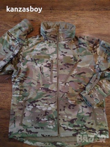 Mil-Tec Jacket Delta Fleece Multitarn - ловно софтшел яке КАТО НОВО 2ХЛ, снимка 4 - Якета - 52496590