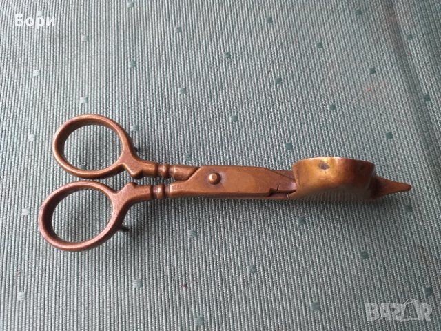 Бронзова ножица за гасене на свещи E.M MORA 1900г, снимка 3 - Антикварни и старинни предмети - 34180221