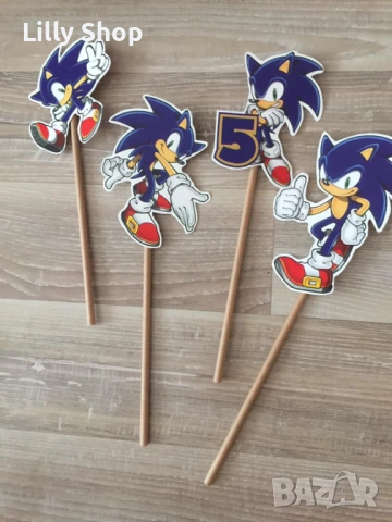 Покани, банер за рожден ден, Соник  / Sonic, снимка 8 - Декорация - 53186785