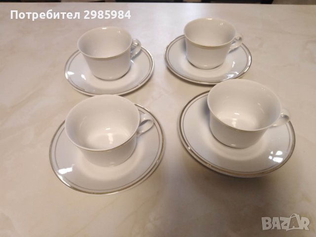 Съдове за хранене със двоен златен кант, снимка 12 - Чинии - 41893709