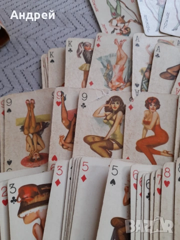 Стари Еротични карти за игра #21, снимка 4 - Карти за игра - 53024973
