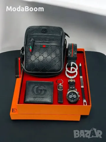 Gucci мъжки подаръчни комплекти , снимка 5 - Портфейли, портмонета - 48353995